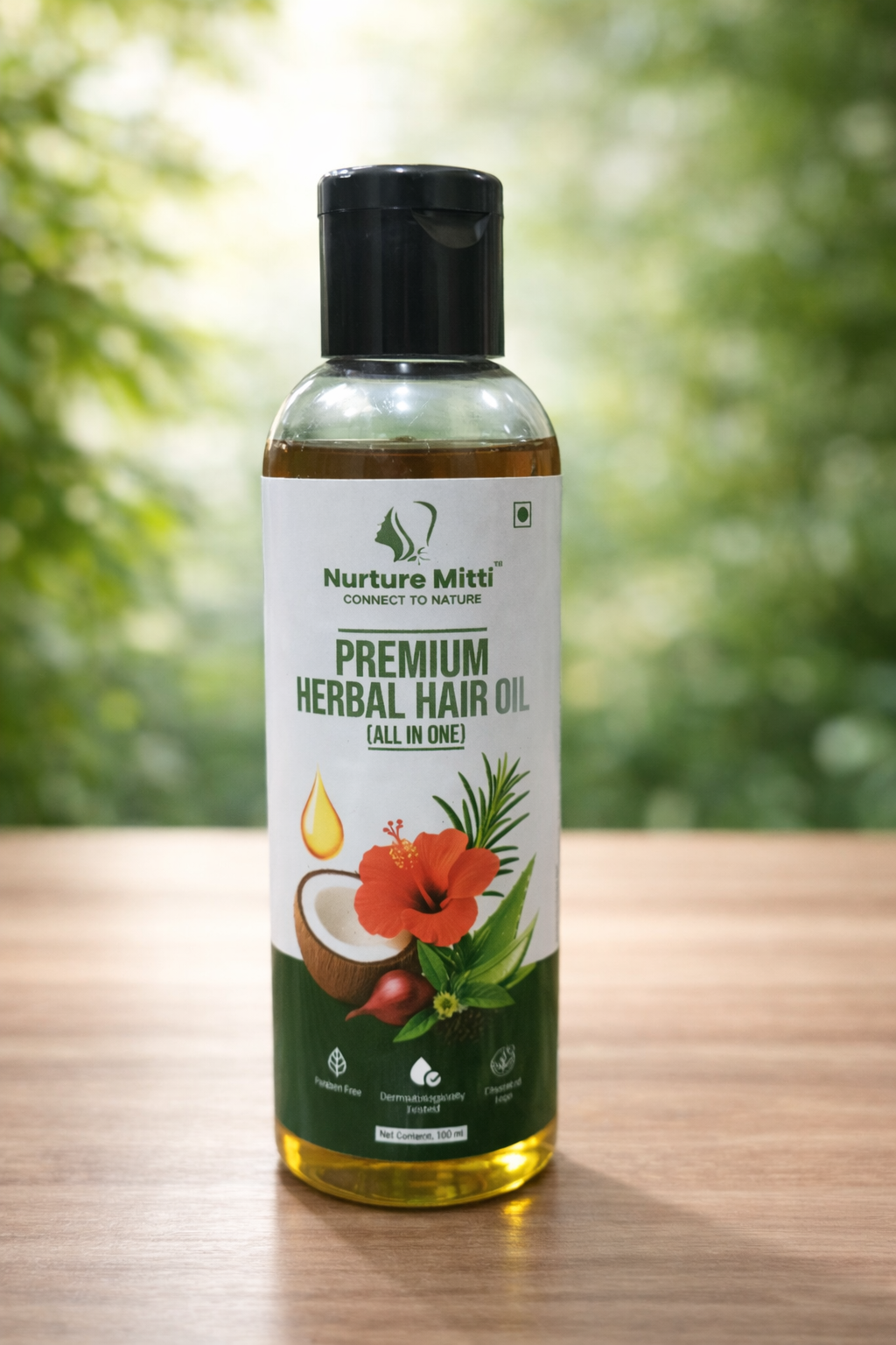 Nurture Mitti Premium Harbal Hair Oil (200ml)